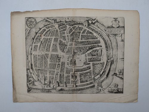 Carte ancienne zwolle - carte,
