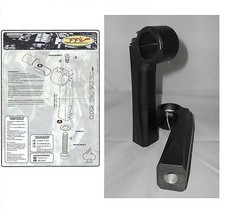 Risers supporti rialzi manubrio dritto 1" alluminio neri dogbone Harley 13 cm 