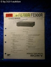 Sony Service Manual Ta FE700R/FE900R Amplificatore (#0270)