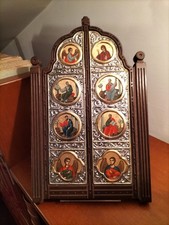 icona argento 850 e legno