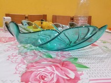 CENTRO TAVOLA IN VETRO VERDE