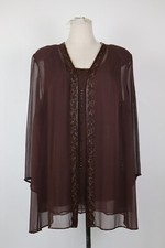 MARINA RINALDI COMPLETO DONNA Tg. 21 MAGLIA COPRISPALLE TWIN SET DRESS VINTAGE