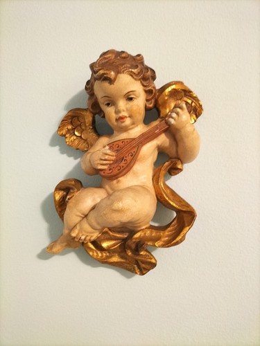Angelo putto legno - putto, in