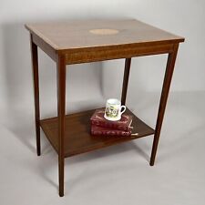 Tavolino antico inglese tavolo in legno di mogano da per salotto Intarsiato 