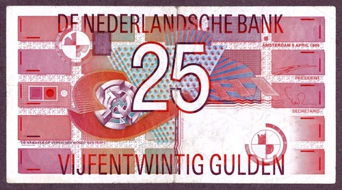 Olanda fiorini banconota - 25,
