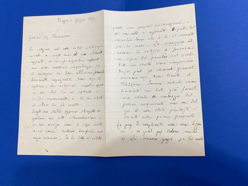 Manoscritto autografo conte - manoscritto,