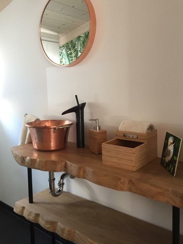 Mobile bagno legno - legno, massello