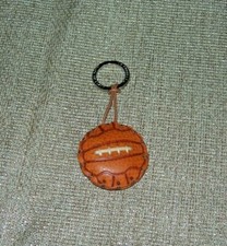 SPORT PALLA DA CALCIO SOCCER A PORTACHIAVI ARTIGIANALE IN CUOIO LA CUOIERIA 