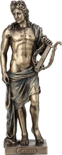 Statua apollo con lira dio - statua,