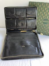 Gucci vintage portamonete pelle, cartella, portafoglio Collezione unisex anni 70