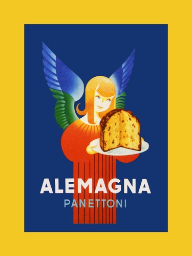 Angelo con panettone panettoni - angelo,