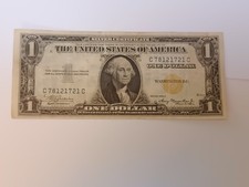 1 dollaro 1935 bollino giallo occupazione americana della sicilia