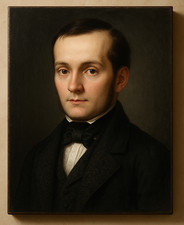 ANTICO XIX secolo DIPINTO OLIO