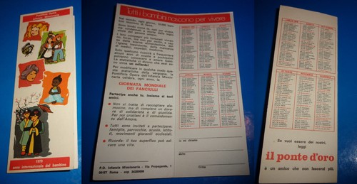 Calendario tascabile