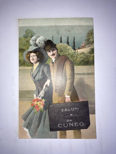Cartolina valigetta saluti - valigetta, da