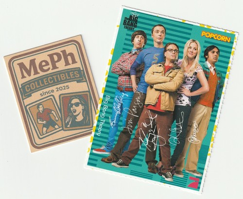 Scheda autografa the big bang - scheda,