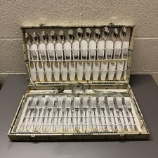 Cofanetto SERVIZIO posate GOTTINGHEN ACCIAIO 18/10 E ORO 24K - Ottime condizioni