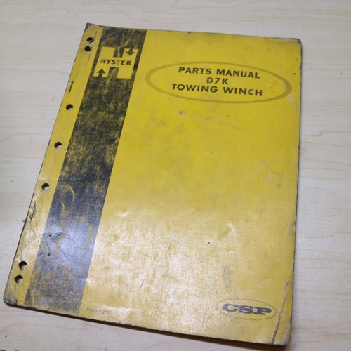 Hyster d7k trattore winch - d7k,