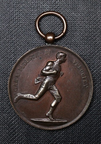 Medaglietta bronzo corsa - medaglietta, in