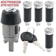 4x CILINDRI SERRATURA SERRATURA PORTA SET per VW TRANSPORTER T3/T4 SERRATURA & SERRATURA ACCENSIONE_