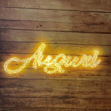 AUGURI 3D Scritta Luminosa con