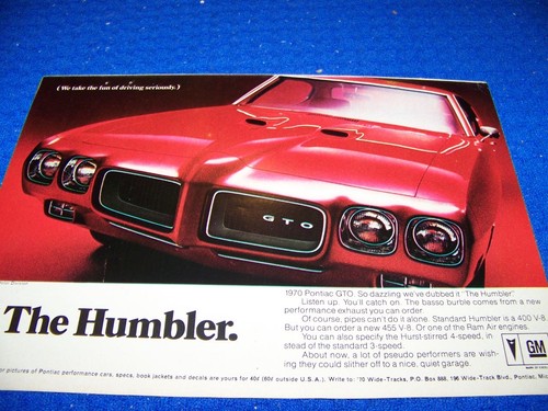 1970 pontiac gto the - 1970, humbler"
