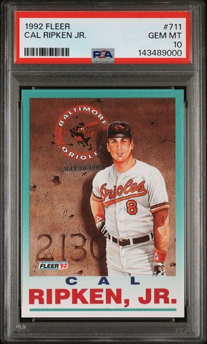 1992 fleer 711 cal - #711, ripken