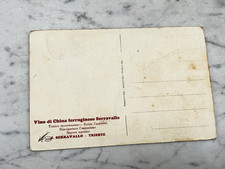 SERRAVALLO VINO DI CHINA PUBBLICITÀ TRIESTE VECCHIA CARTOLINA.OLD POSTCARD.
