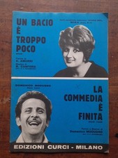 SPARTITO MUSICALE 2 CANZONI MINA - DOMENICO MODUGNO ANNO 1965