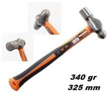 MARTELLO DA CARROZZIERE TESTA TONDA E CILINDRICA E MANICO IN FIBRA 340gr (12 OZ)