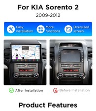 Per Kia Sorento 2 XM 2009-2012 32G Android14 Autoradio CarPlay GPS Navi RDS SWC