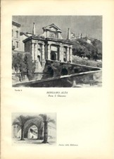 Stampa antica BERGAMO PORTA