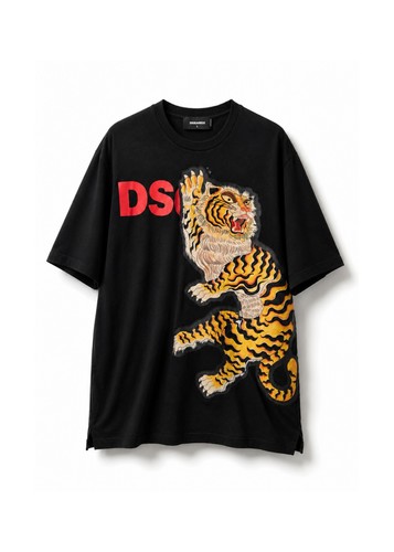 Dsquared2 shirt patch tigre - dsquared2,