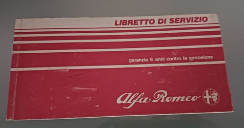 Libretto servizio alfa - di,