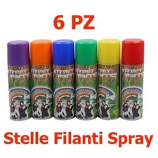 6x stelle filanti spray