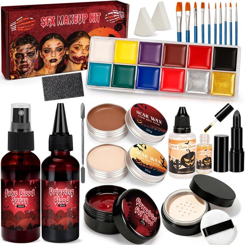 Halloween sfx kit trucco 24pz - trucco,