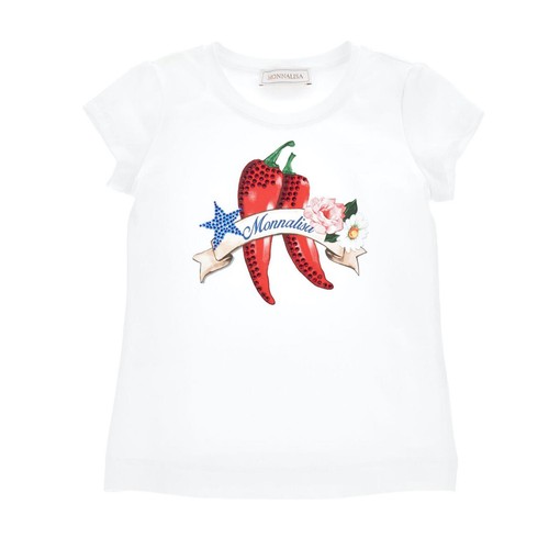 Monnalisa shirt bianca - monnalisa, t-shirt