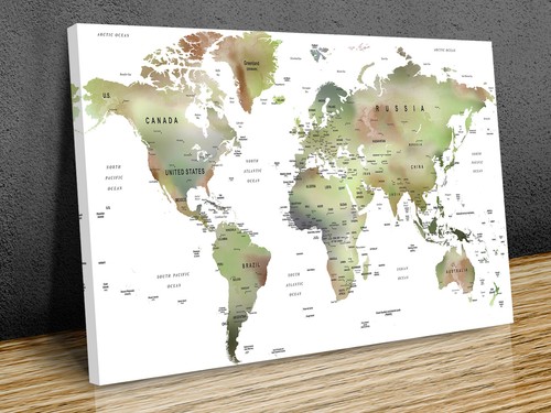 Classica mappa del mondo paesi - mappa,