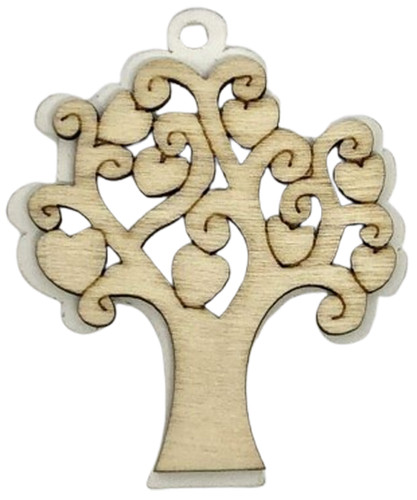 Ciondolo legno albero - 12,