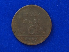 6 Tornesi Regno di Napoli Ferdinando IV di Borbone 1801 