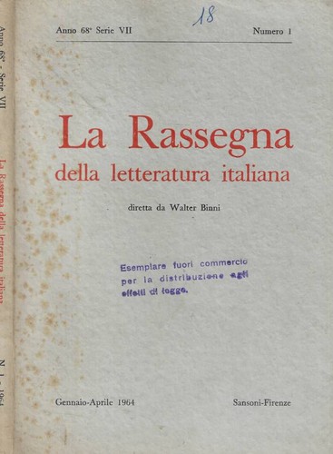 Rassegna della letteratura - la,