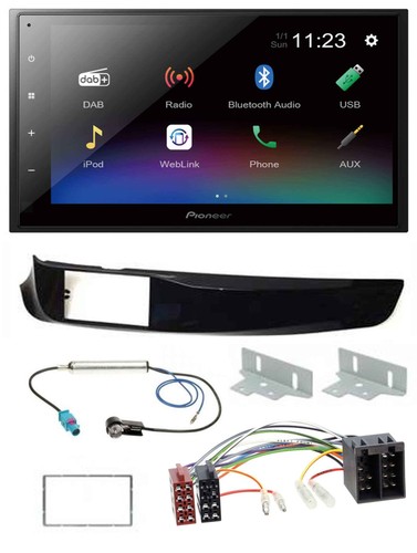 Pioneer usb bluetooth dab 2din - usb,
