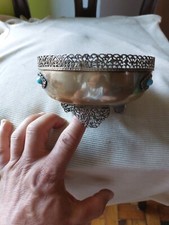 Centrotavola Svuotatasche In Argento 800 MI515 Periodo Anni 1950-1960