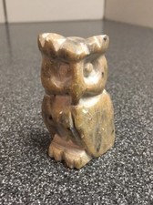 Gray Granite carved owl