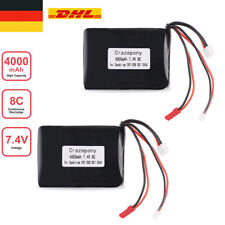 2 PZ 7,4V 4000mAh 2S batteria lipo 8C/16C connettore JST JR per spettro DX9 DX8