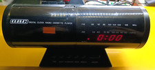 VINTAGE ANNI 80 RADIO SVEGLIA & MUSICASSETTA GBC-ORIGINALE D'EPOCA-FUNZIONANTE