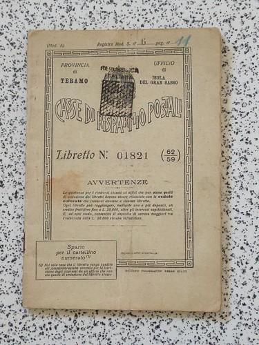 Libretto casse risparmio - casse,