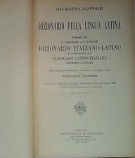 Georges calonghi DIZIONARIO DELLA LINGUA LATINA 2  ITALIANO LATINO r