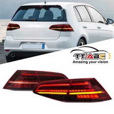 Coppia fanali posteriori full led rosso fumè per Golf 7 MK7 MK7.5 2015-2020 fanale posteriore