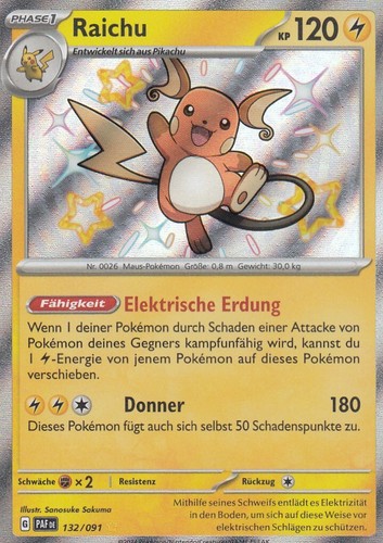 Raichu 132 091 - 132/091, shiny